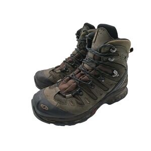 Hiking Boots Mens Size 8.5 Brown Nubuck OrthoLite Ankle Trail Combat Hiking